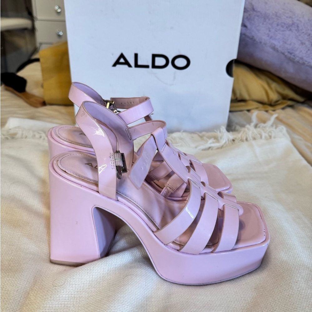 Pink Platform Sandals - Picture 7 of 8